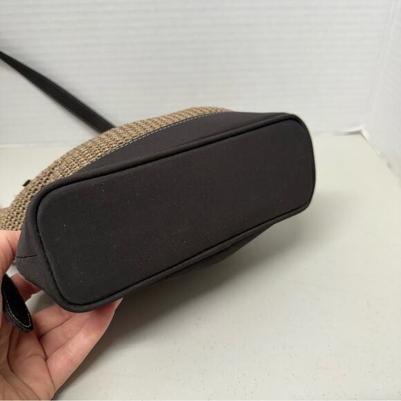 The Sak Brown Tan Crochet Crossbody Handbag Boho Classic Festival Casual - Picture 6 of 11